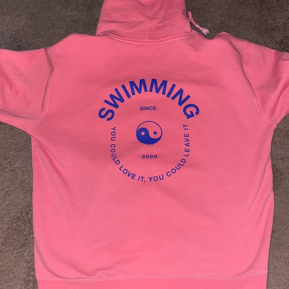 Mac Miller Pink Swimming Hoodie (Official Merch) - Picture 2 of 3